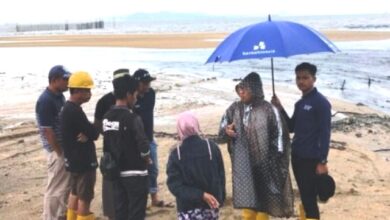 banjir di sungai parit penajam