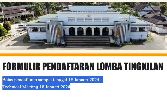 Lomba Tingkilan Sekaltim 2024