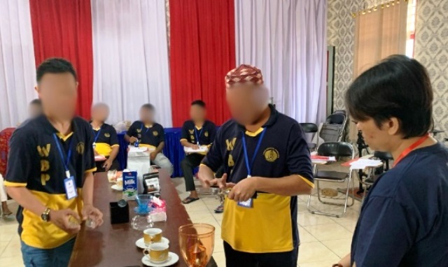 pelatihan barista lapas kelas IIA Samarinda