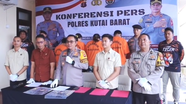 sindikat pencuri emas di Kutai Barat