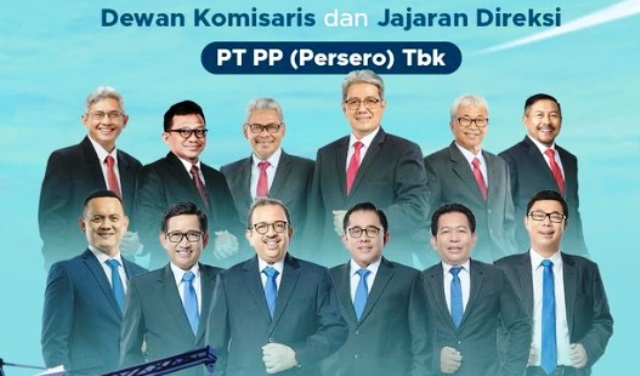 komisaris dan direksi PT PP