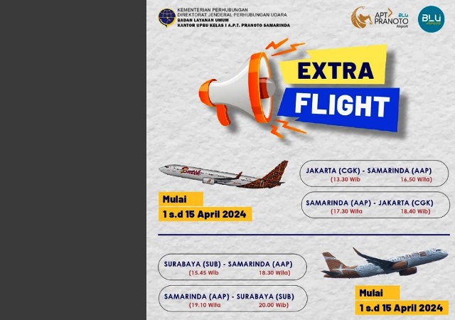 extra flight Bandara APT Pranoto Samarinda