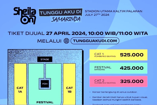 Harga Tiket Konser Sheila On 7 di Samarinda