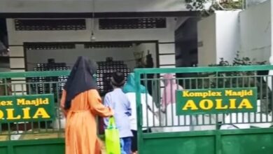 Jamaah Masjid Aolia Idulfitri 2024