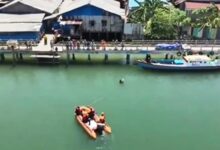 pria tengelam di sungai Manggar Balikpapan