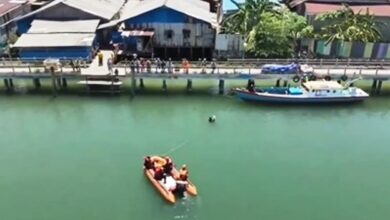 pria tengelam di sungai Manggar Balikpapan