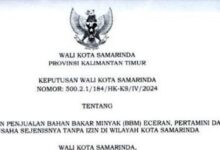 aturan bbm eceran Samarinda