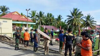 pembangunan poskamling di Longkali Paser