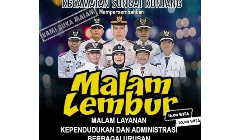 Malam Lembur Kecamatan Sungai Kunjang Samarinda