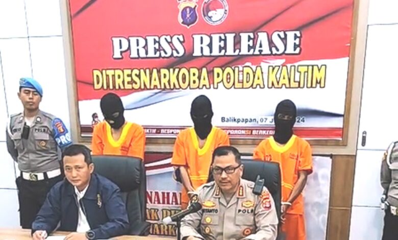 Polda Kaltim narkoba 10 kg