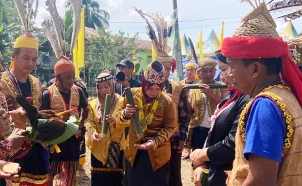 acara adat Bekudung Betiung