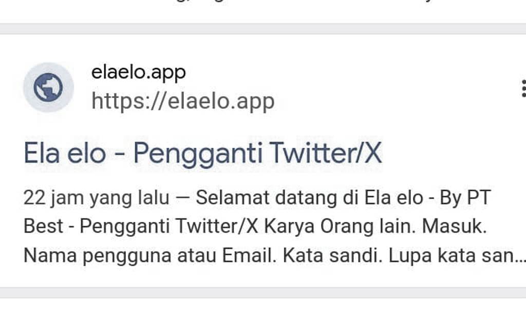 ela elo pengganti x