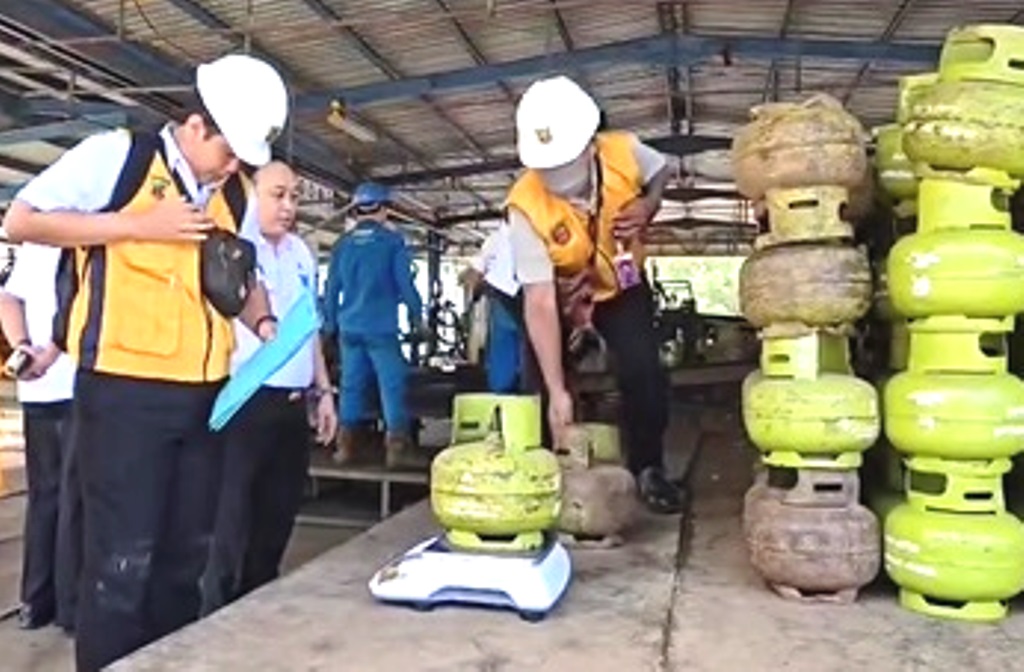 sidak gas LPG 3 Kg di Samarinda