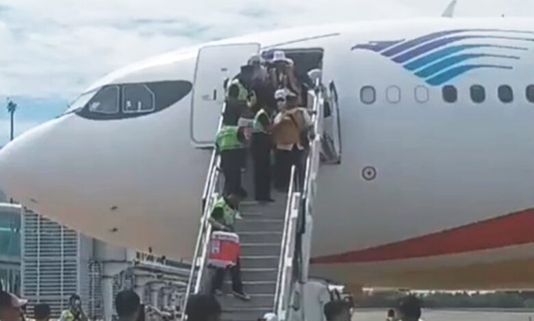 jamaah haji tiba di balikpapan