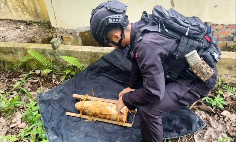 mortir sisa perang Dunia II