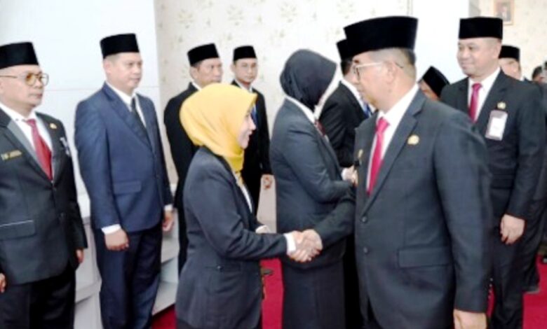 pelantikan pejabat baru pemprov Kaltim