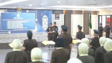 pelantikan pejabat kejaksaan tinggi kaltim