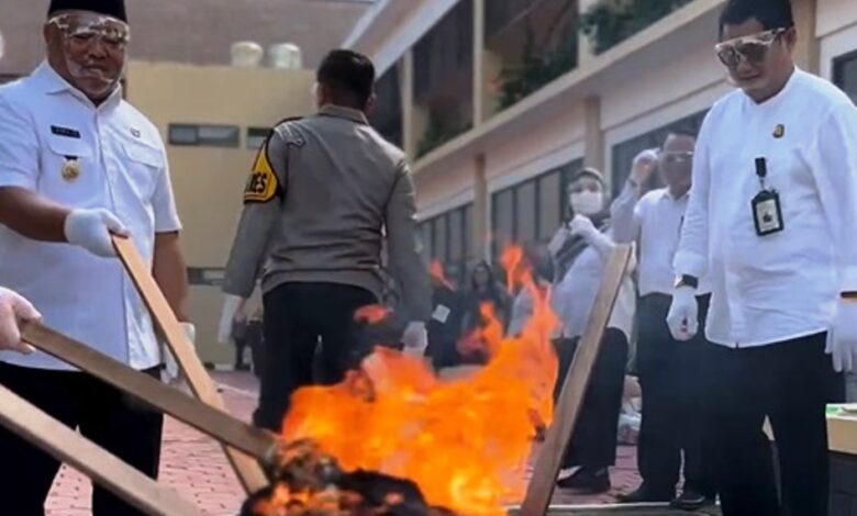 pemusnahan barang bukti