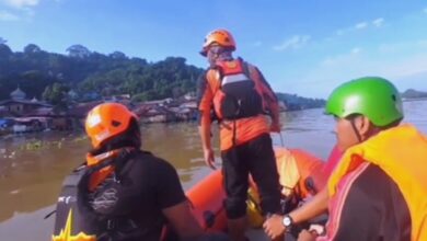 pencarian anak tenggelam di sungai Mahakam Samarinda