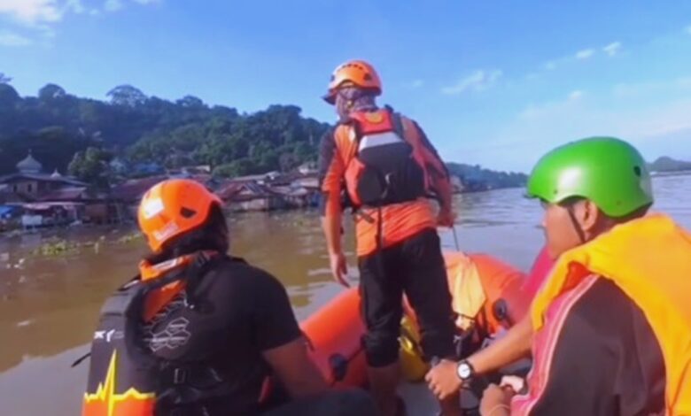 pencarian anak tenggelam di sungai Mahakam Samarinda
