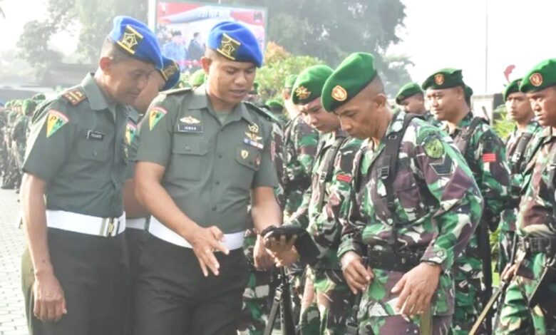 razia hp cegah judi online Korem 091 ASN