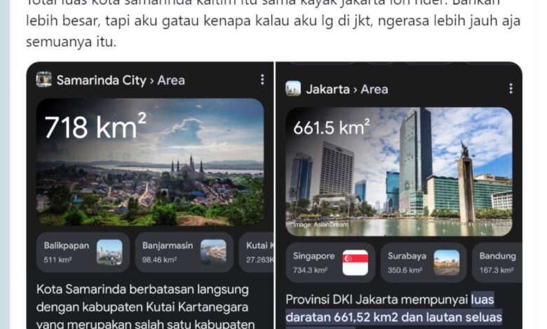 Samarinda vs Jakarta