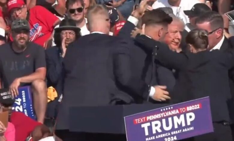 Donald Trump ditembak