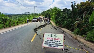 jalan longsor Berau