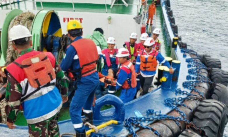 kapal tanker elisabeth terbakar