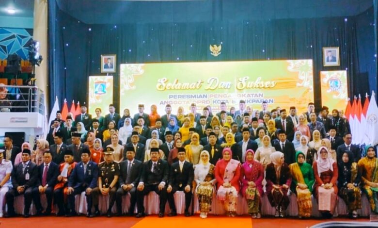 pelantikan dprd balipapan