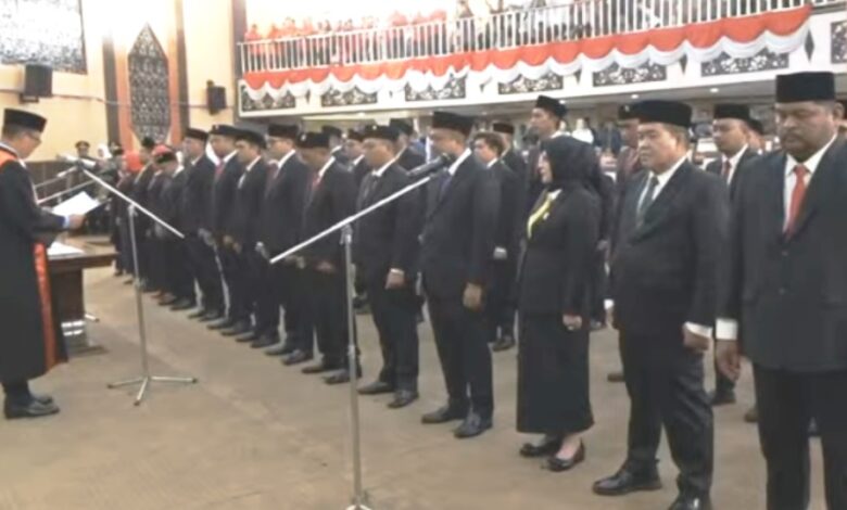 pelantikan dprd kukar