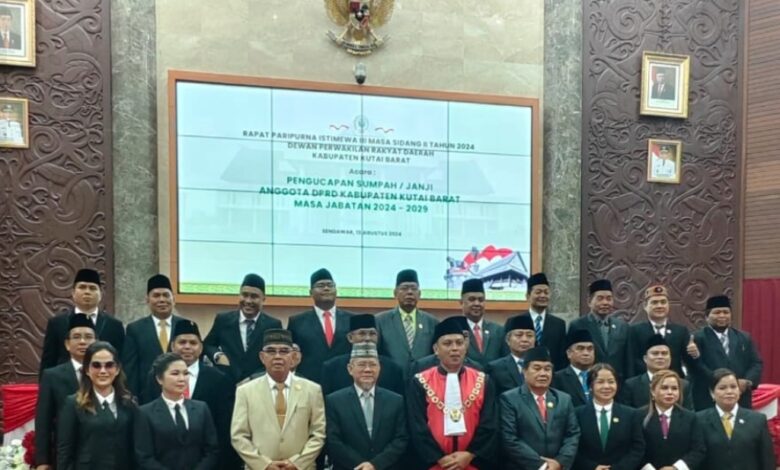 pelantikan anggota DPRD Kutai Barat