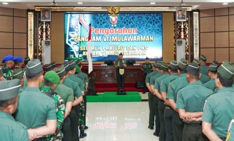 pengarahan Pangdam VI Mulawarman