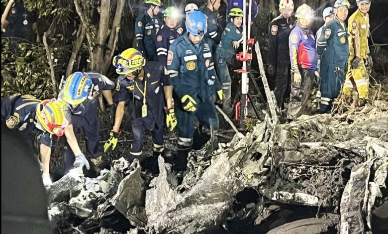 pesawat jatuh di Thailand