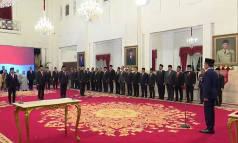 reshuffle kabinet Indonesia Maju