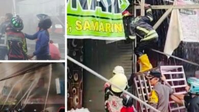 Kebakaran di Jalan Panglima Batur Samarinda