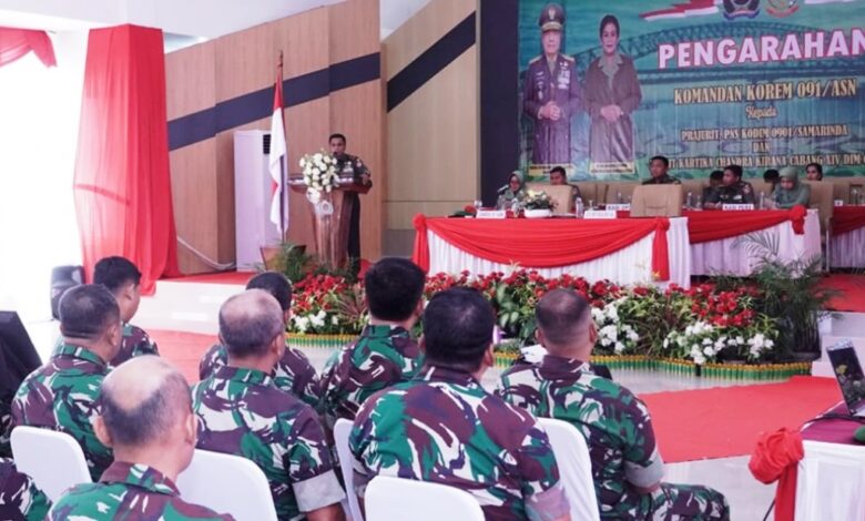 Kunjungan Danrem 091/ASN Kodim Samarinda