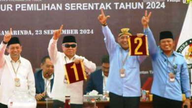 Pengundian nomor urut Pilkada Kaltim 2024