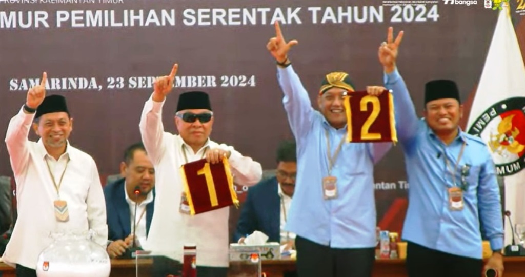 Pengundian nomor urut Pilkada Kaltim 2024