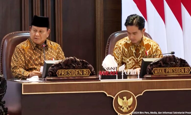 arahan presiden prabowo