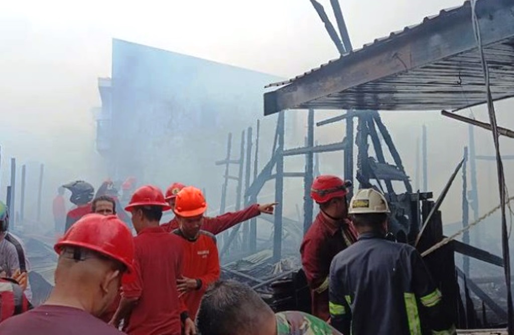 kebakaran gang cempaka Samarinda