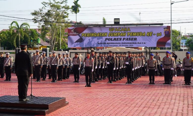 Upacara Sumpah Pemuda Polres Paser