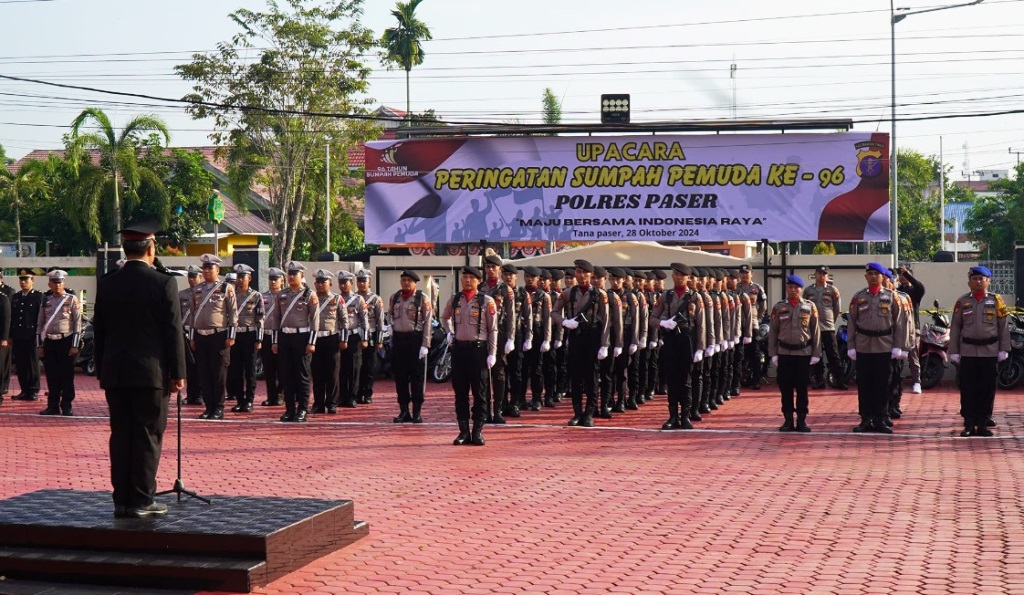 Upacara Sumpah Pemuda Polres Paser