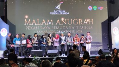 malam anugerah pemuda dispora Kaltim