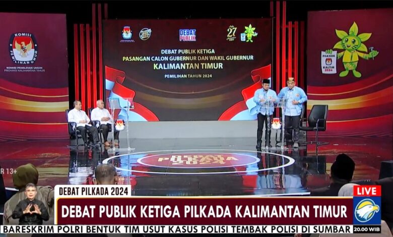 Debat Pilgub Kaltim 2024 terakhir