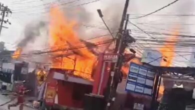 kebakaran di Jalan Gerilya Samarinda