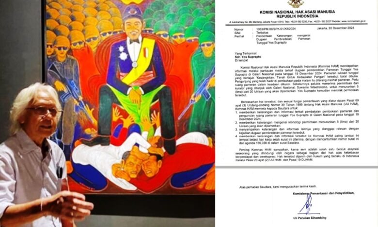 Komnas HAM Panggil Yos Suprapto Terkait Dugaan Pembredelan Pameran di Galeri Nasional