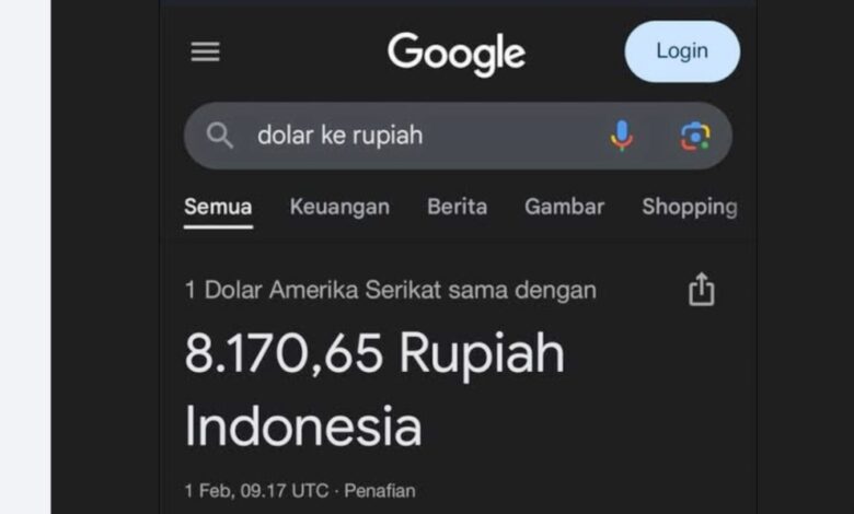 1 dolar berapa rupiah