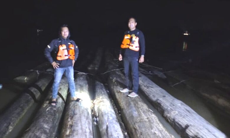 ilegal logging Muara Muntai