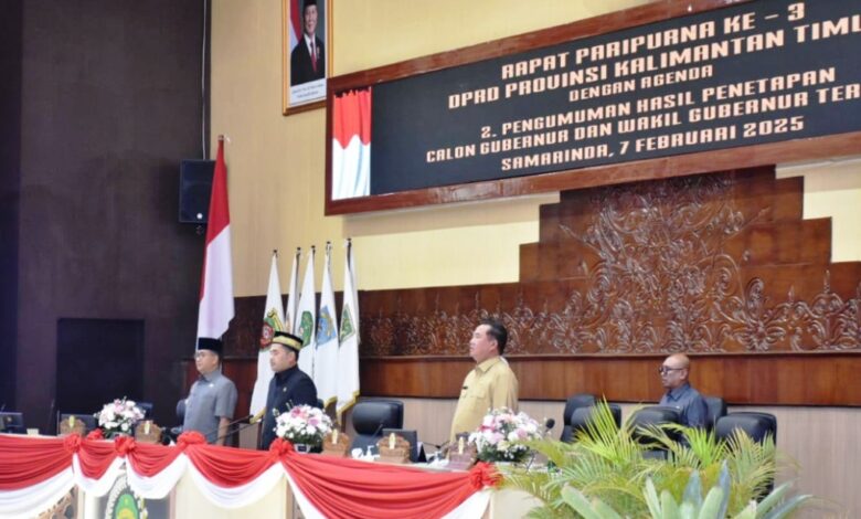 Penetapan Gubernur Kaltim